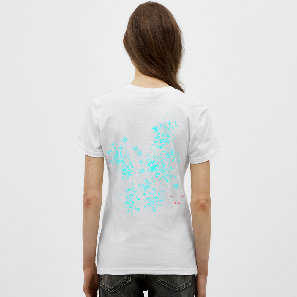 Women T-Shirt Aqua Wings - Weiß
