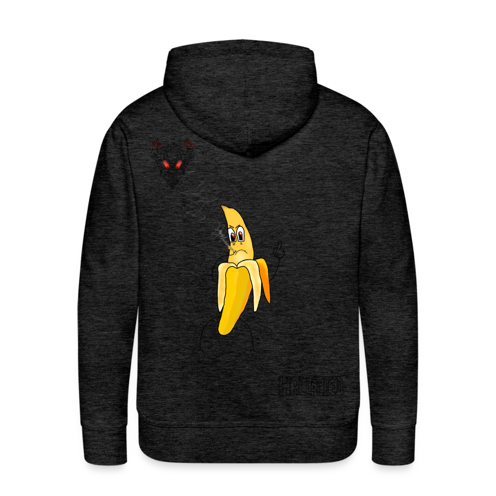 Man Hoodie Pissed Bananna - Anthrazit