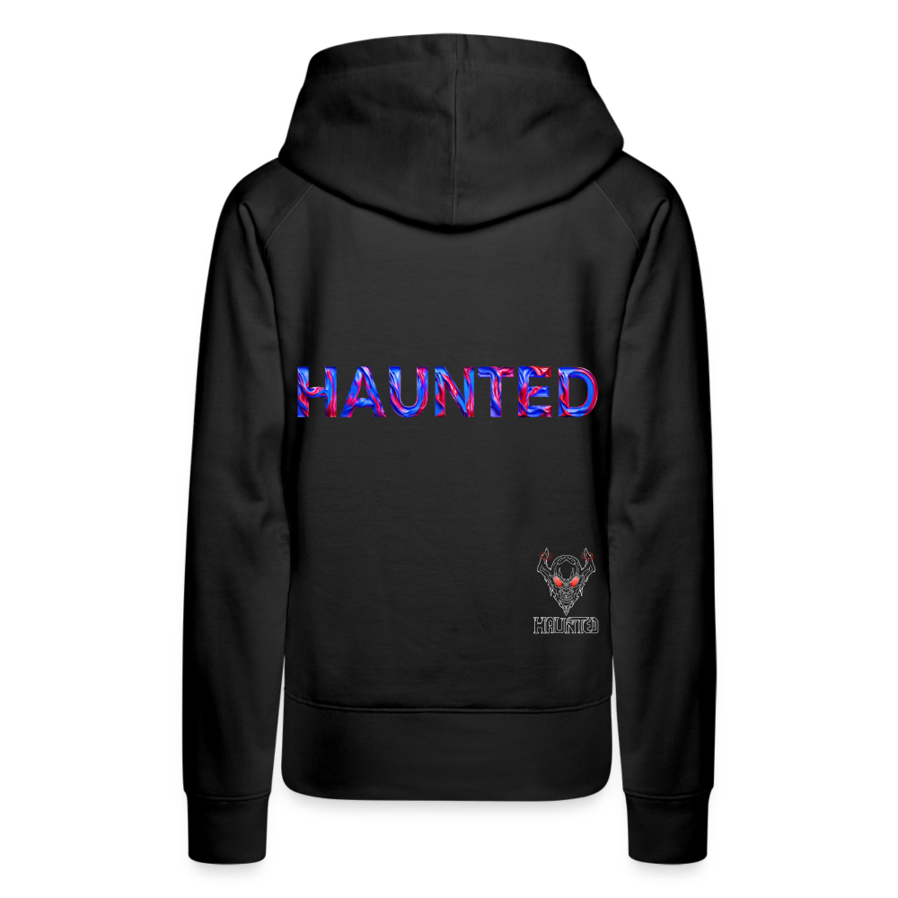 Women Hoodie Cosmic Flame Surge - Schwarz