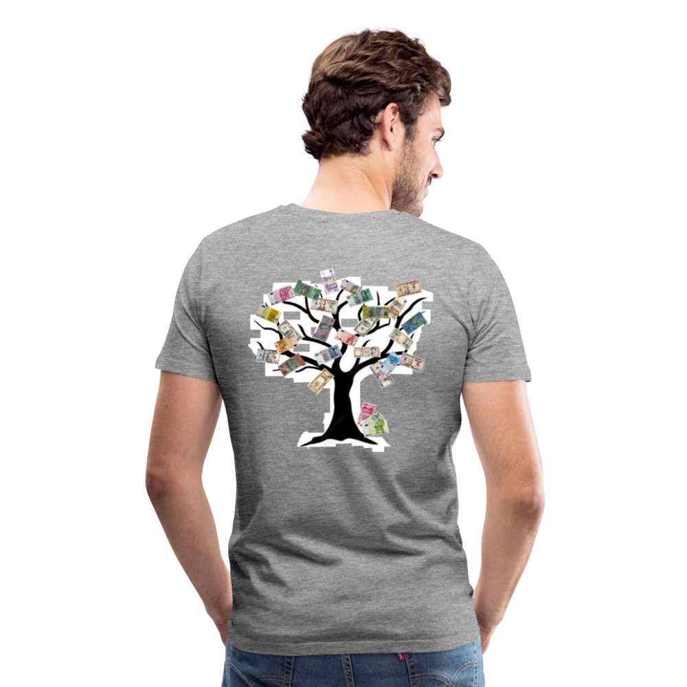 Men T-Shirt Money Tree - Grau meliert