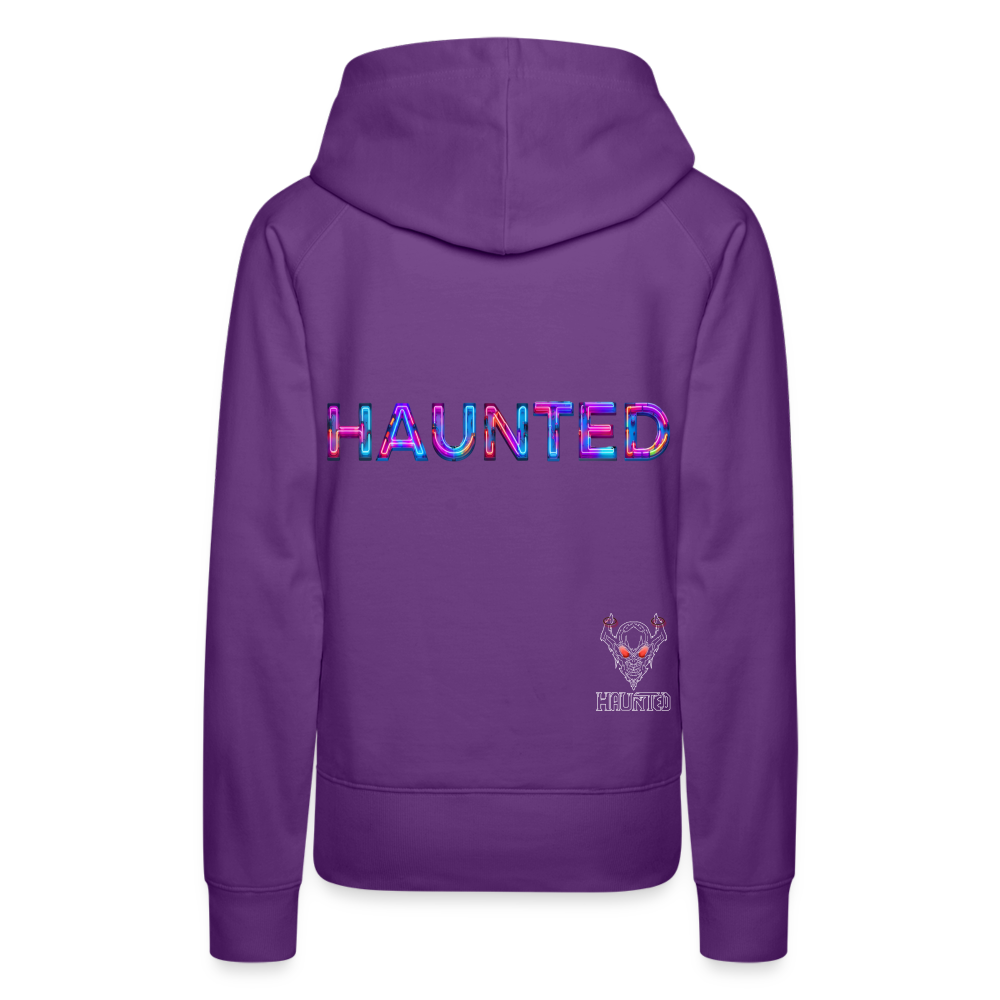 Women Hoodie Neon Pulse Energy - Purple