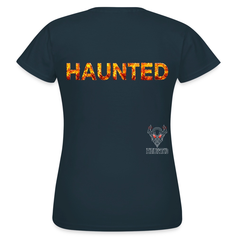 Women T-Shirt Amber Flame Essence - Navy