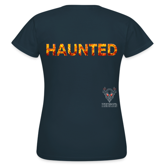 Women T-Shirt Amber Flame Essence - Navy