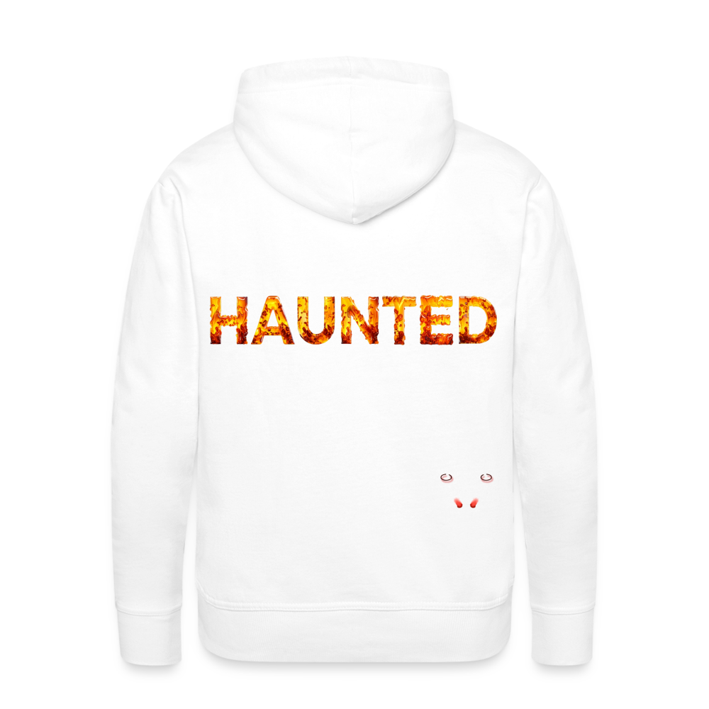 Men Hoodie Amber Flame Essence - Weiß