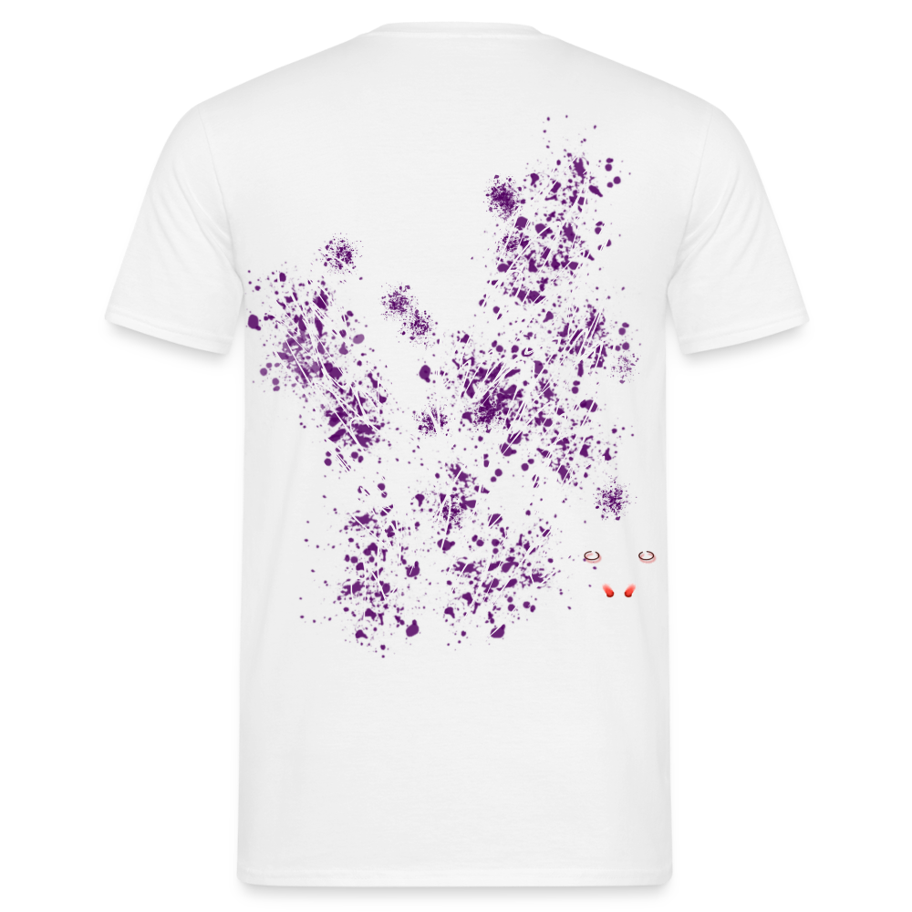 Men T-Shirt Purple Wings - Weiß