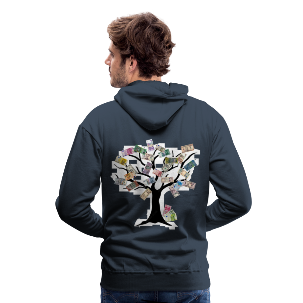 Men Hoodie Money Tree - Navy