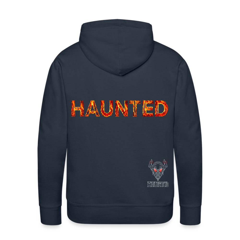 Men Hoodie Blazing Ember Fury - Navy