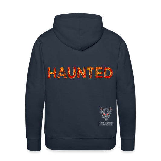 Men Hoodie Blazing Ember Fury - Navy