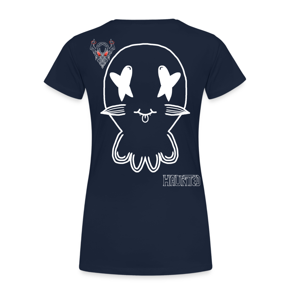 Woman T-Shirt Ghost Doodle Light - Navy