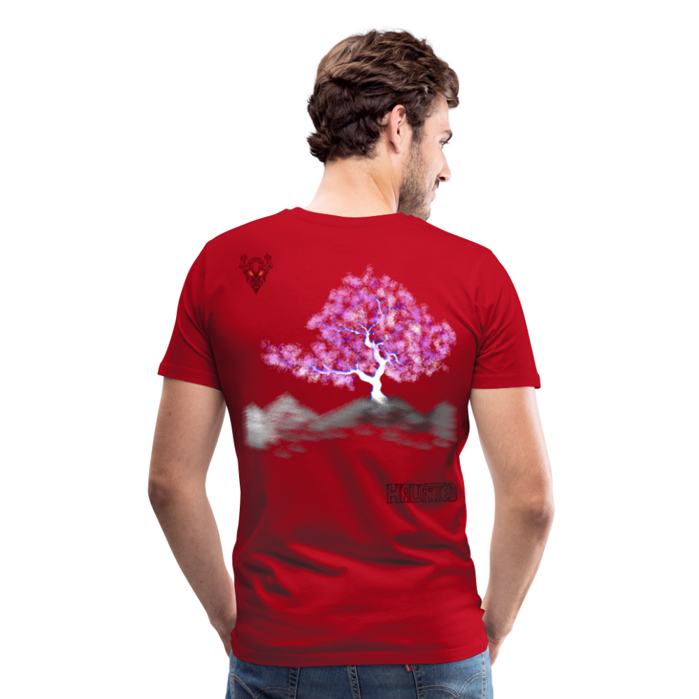 Man T-Shirt Cherry Blossom - Rot