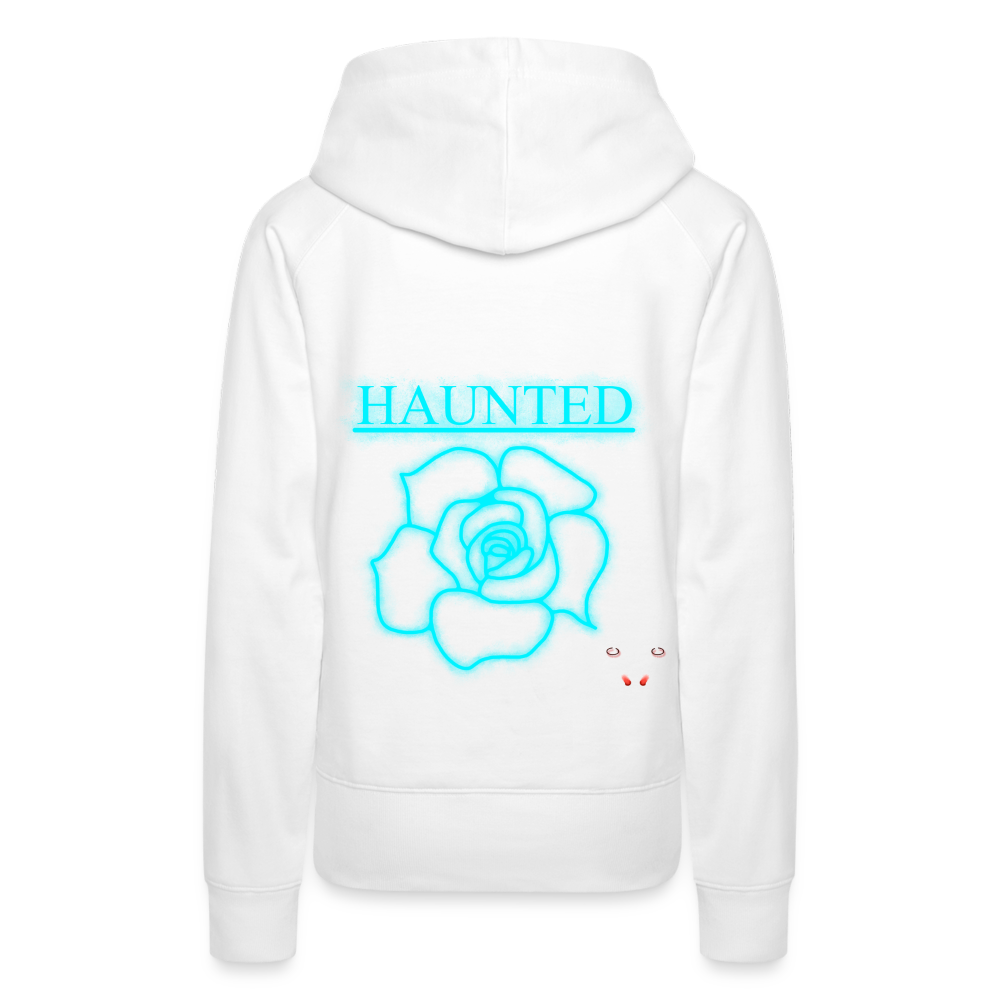 Women Hoodie Original Neon Rose - Weiß