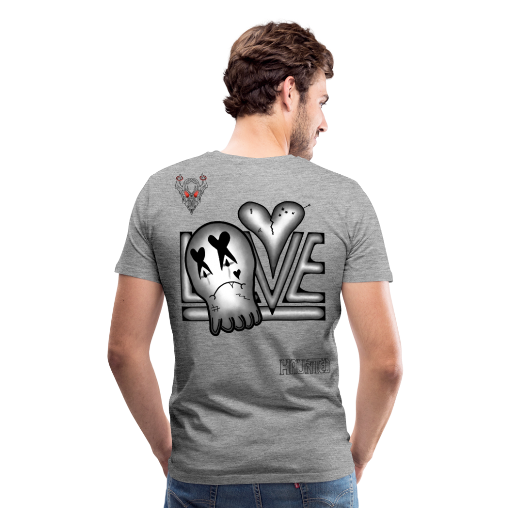 Man T-Shirt LOVE - Grau meliert