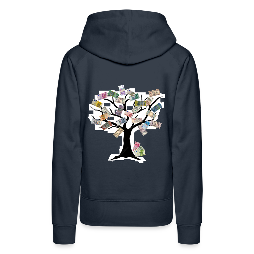 Women Hoodie Money Tree - Navy