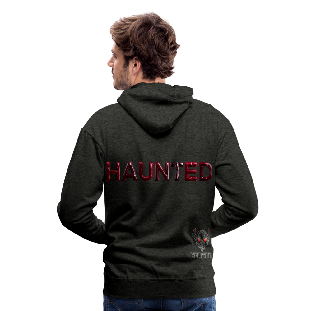 Men Hoodie Crimson Velvet Glow - Anthrazit