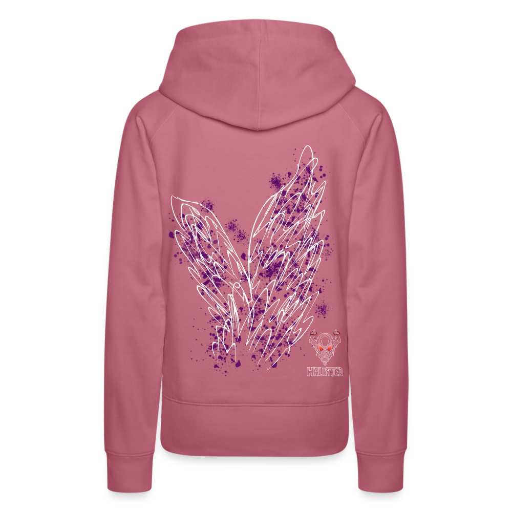 Women Hoodie Purple Wings - Malve
