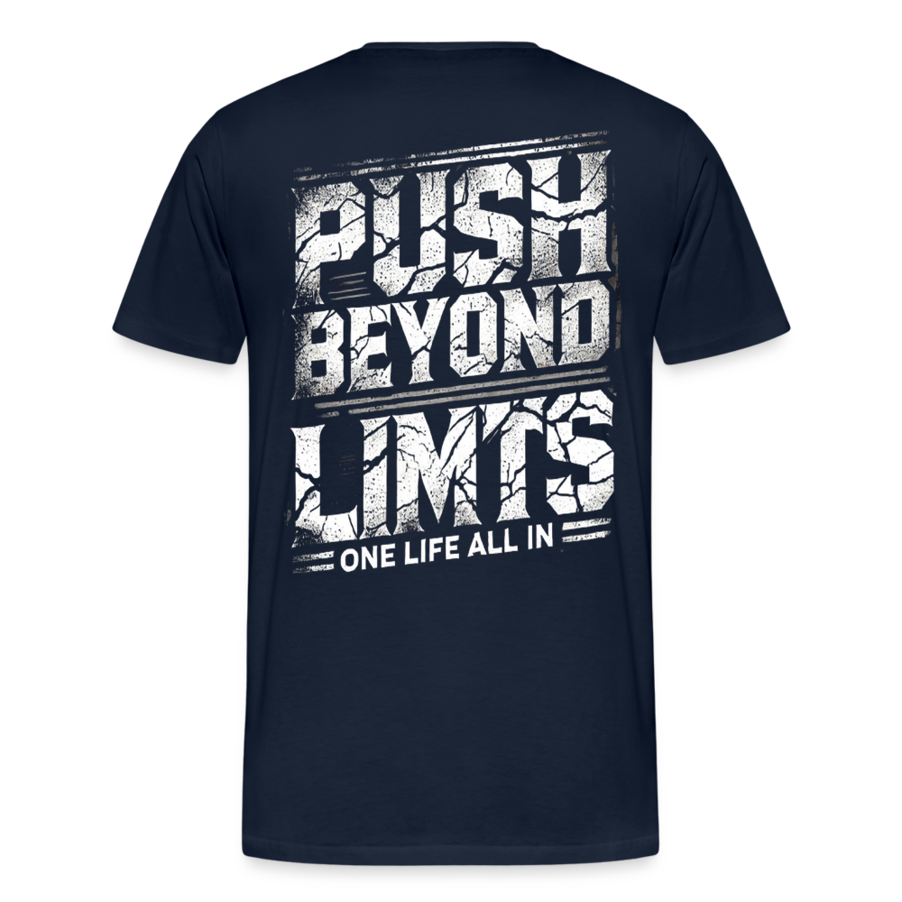 Men T-Shirt Push Beyond Limits - Navy