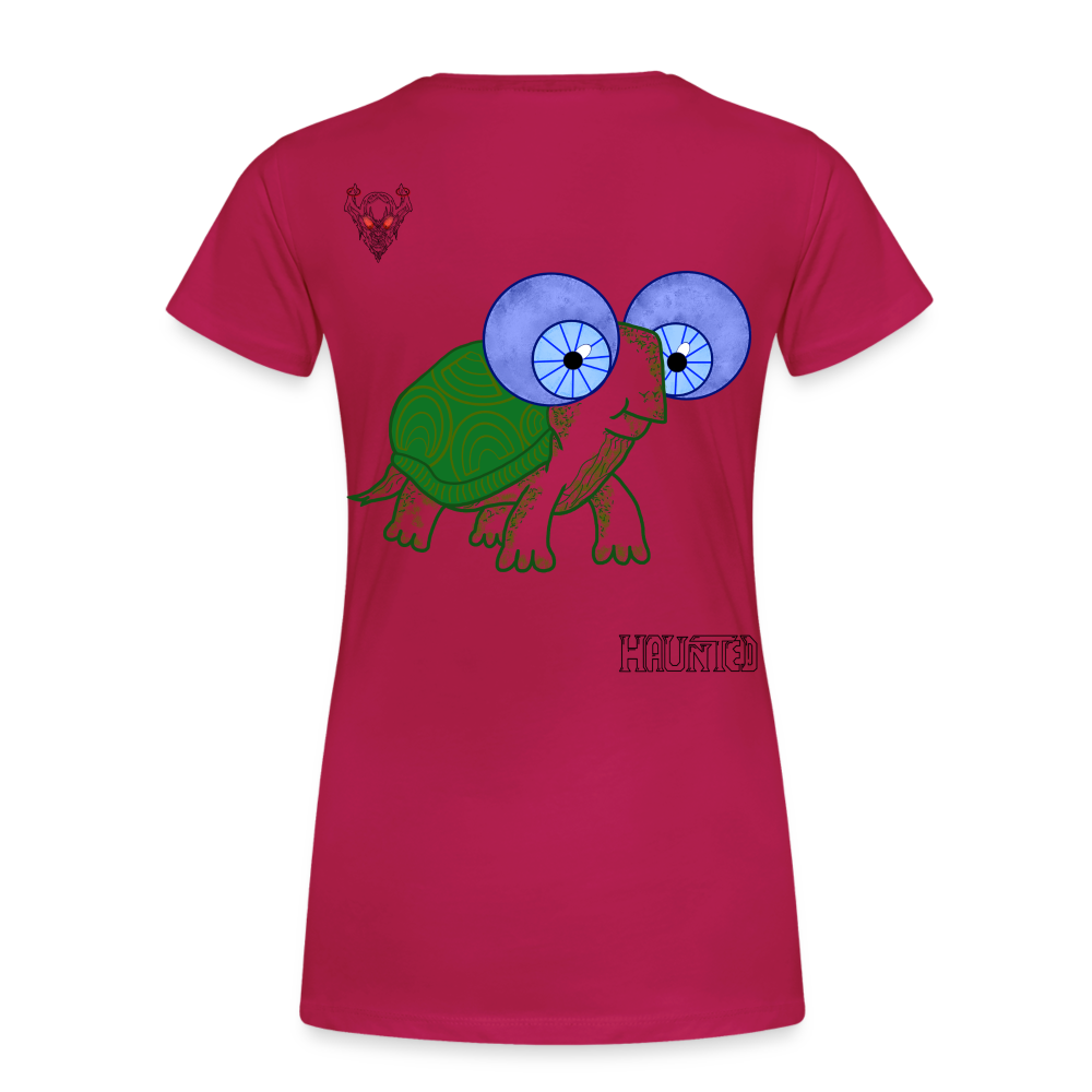 Woman T-Shirt Turtle - dunkles Pink