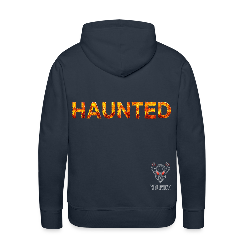 Men Hoodie Amber Flame Essence - Navy