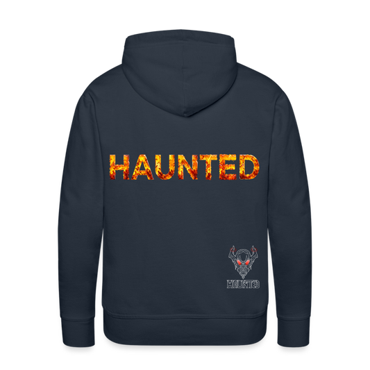 Men Hoodie Amber Flame Essence - Navy