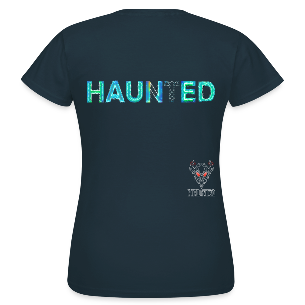 Women T-Shirt Neon Surge Aura - Navy
