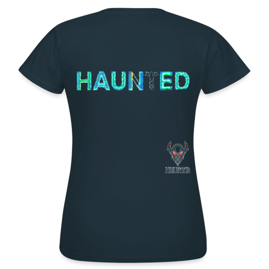 Women T-Shirt Neon Surge Aura - Navy