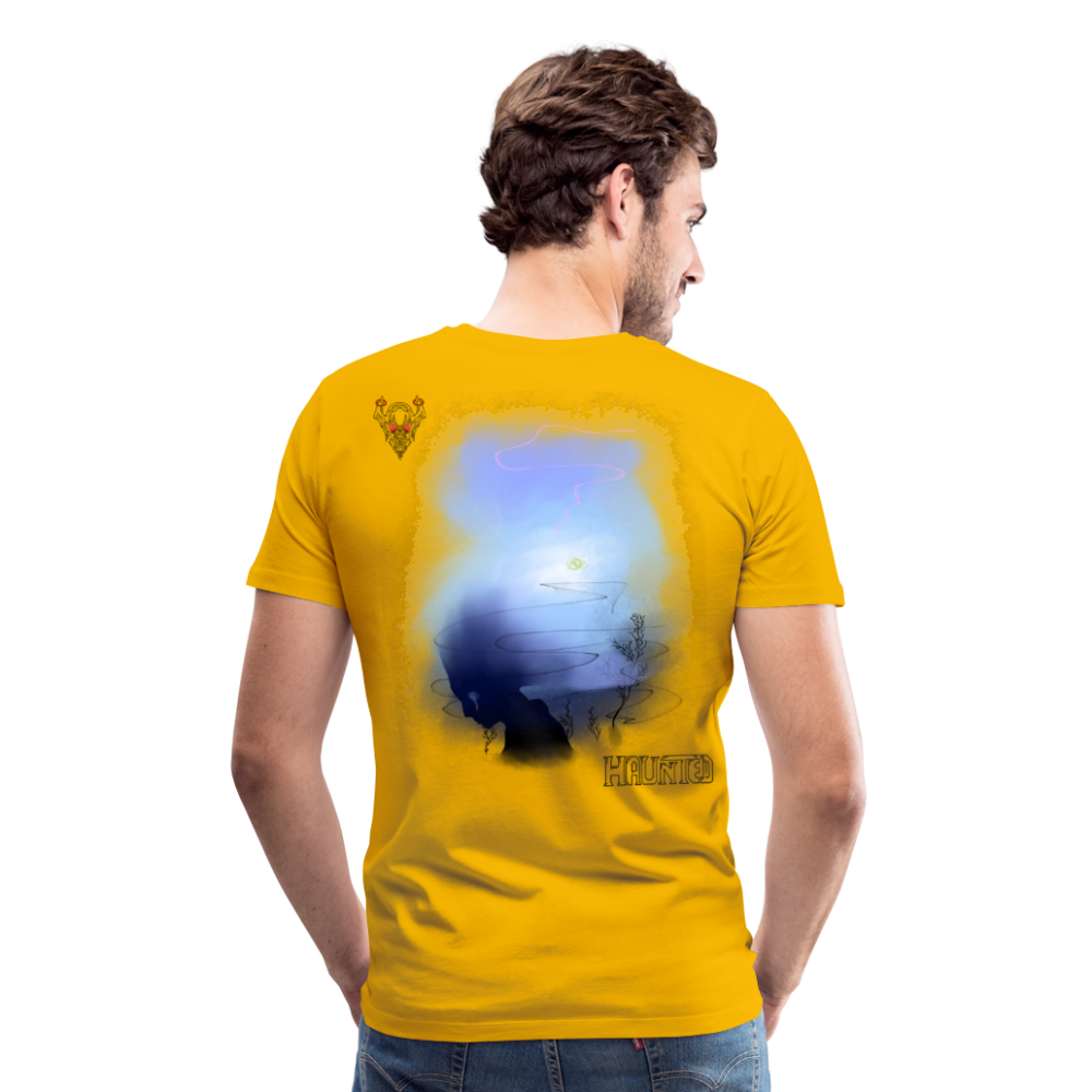 Man T-Shirt Fading - Sonnengelb