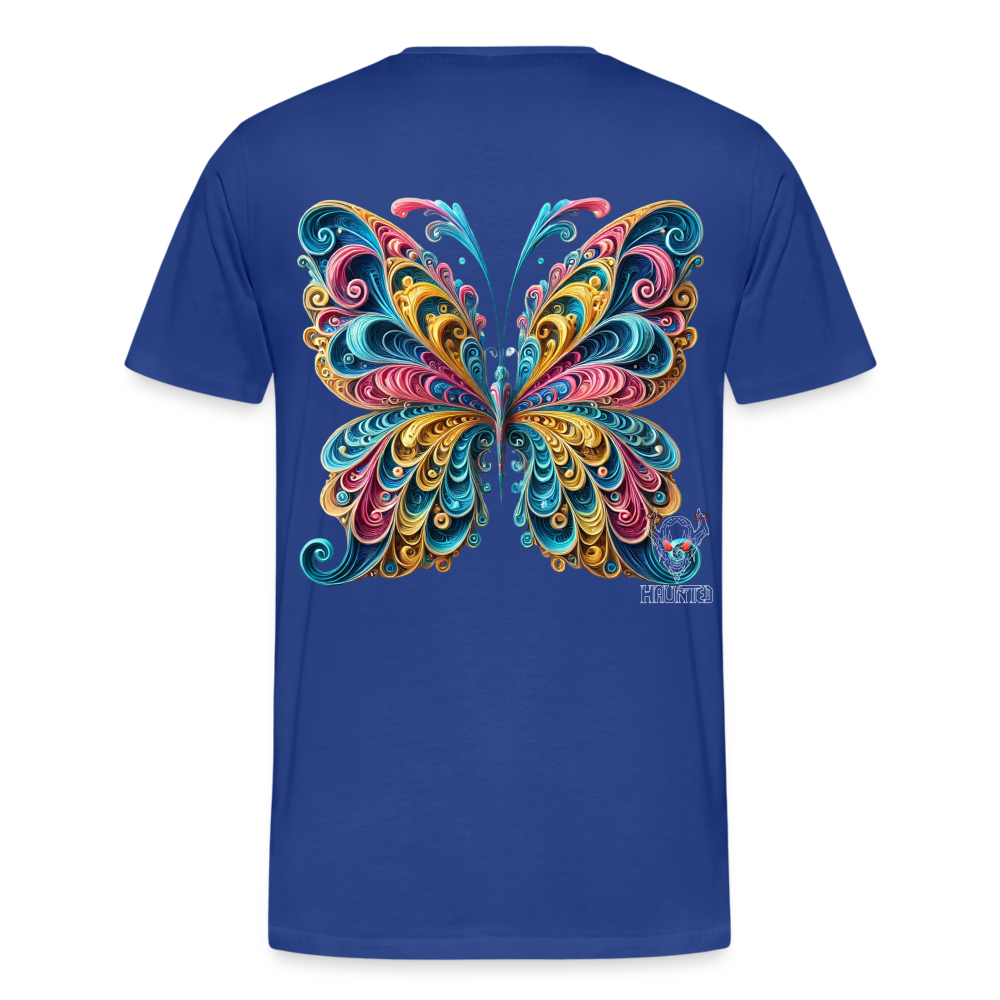 Men T-Shirt Whimsical Butterfly Harmony - Königsblau