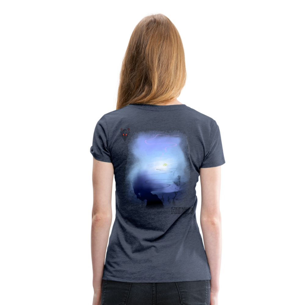 Woman T-Shirt Fading - Blau meliert