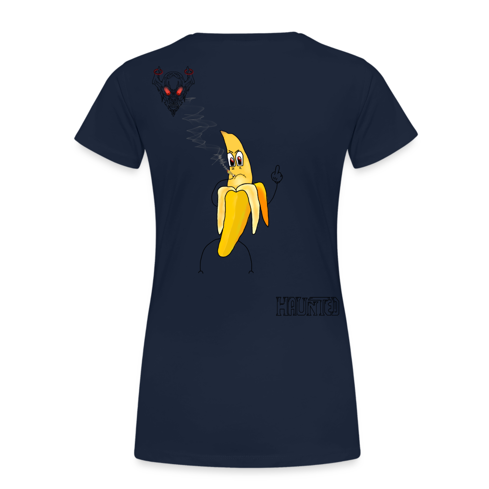 Woman T-Shirt Pissed Bananna - Navy