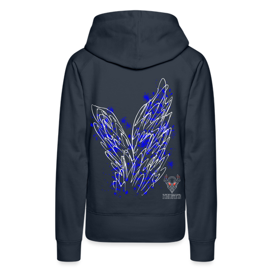 Women Hoodie Blue Wings - Navy