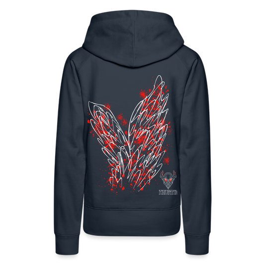 Women Hoodie Red Wings - Navy