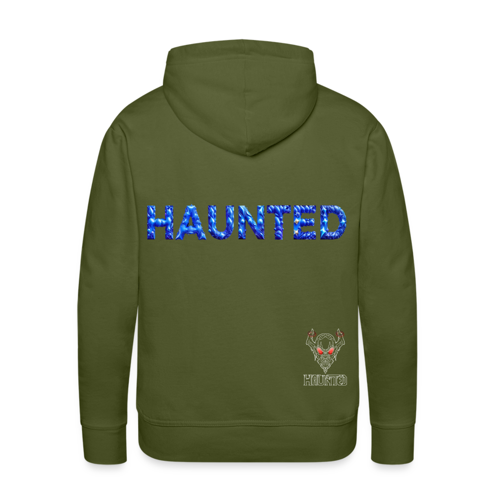Men Hoodie Sapphire Night Glow - Olivgrün