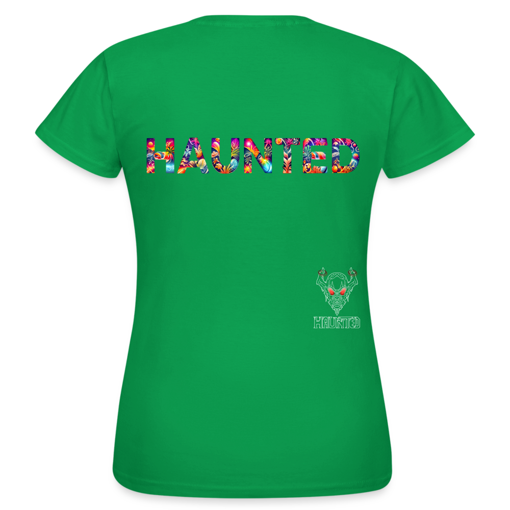 Women T-Shirt Amber Flame Essence - Kelly Green