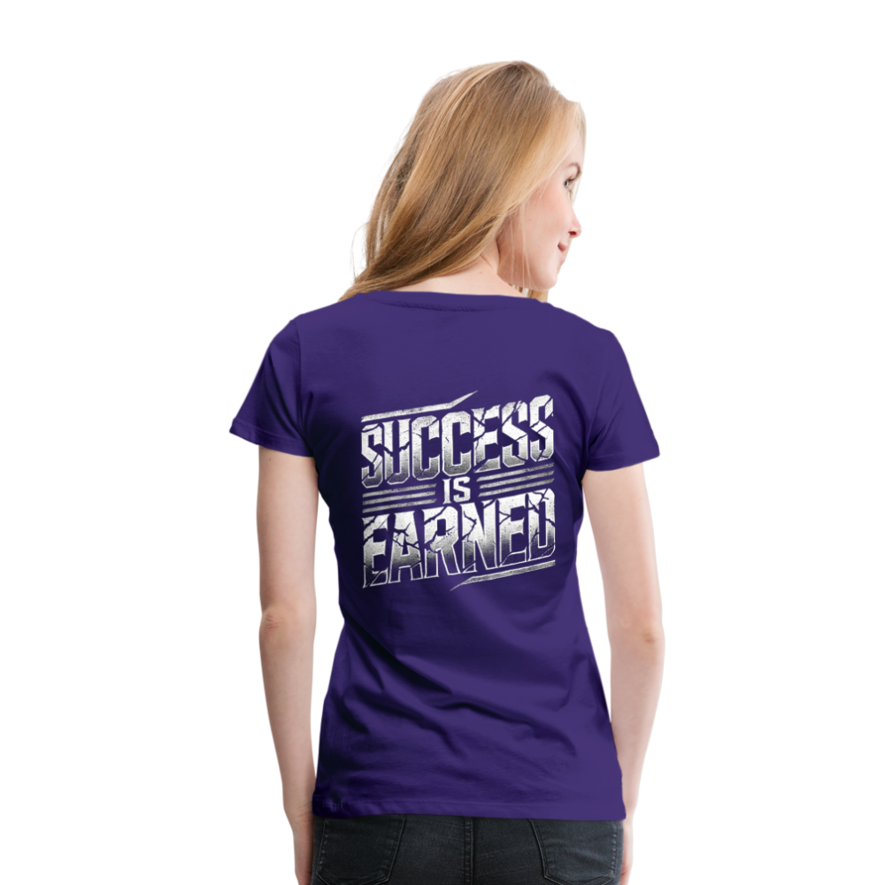 Women T-Shirt Success is Earned - Lila