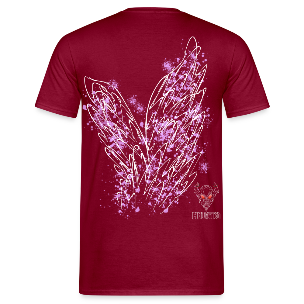 Men T-Shirt Light Purple Wings - Ziegelrot