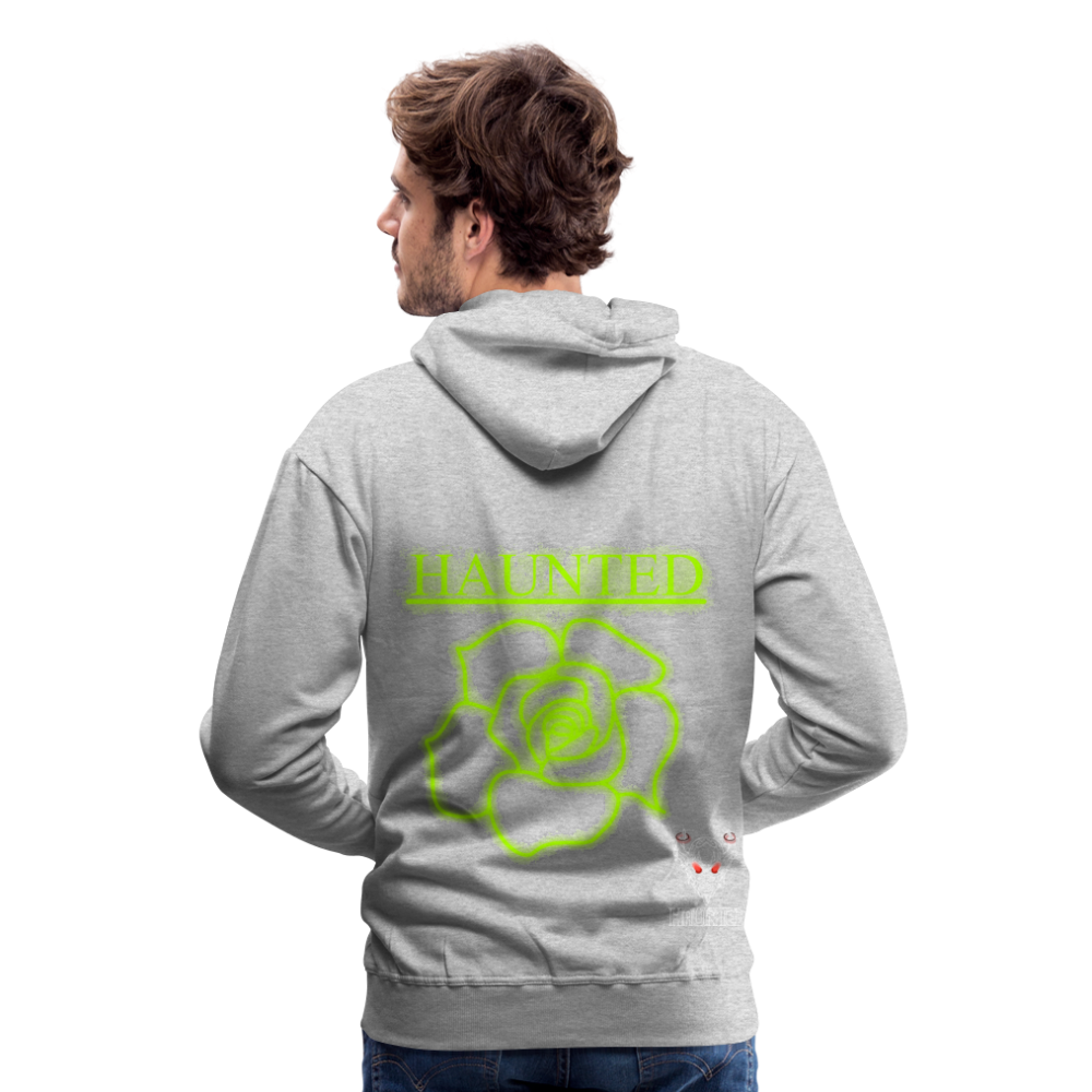 Men Hoodie Poison Neon Rose - Grau meliert