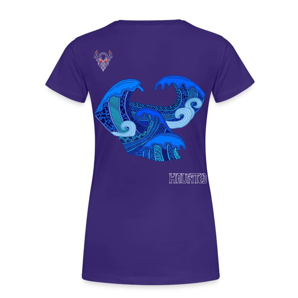 Woman T-Shirt Waves Light - Lila