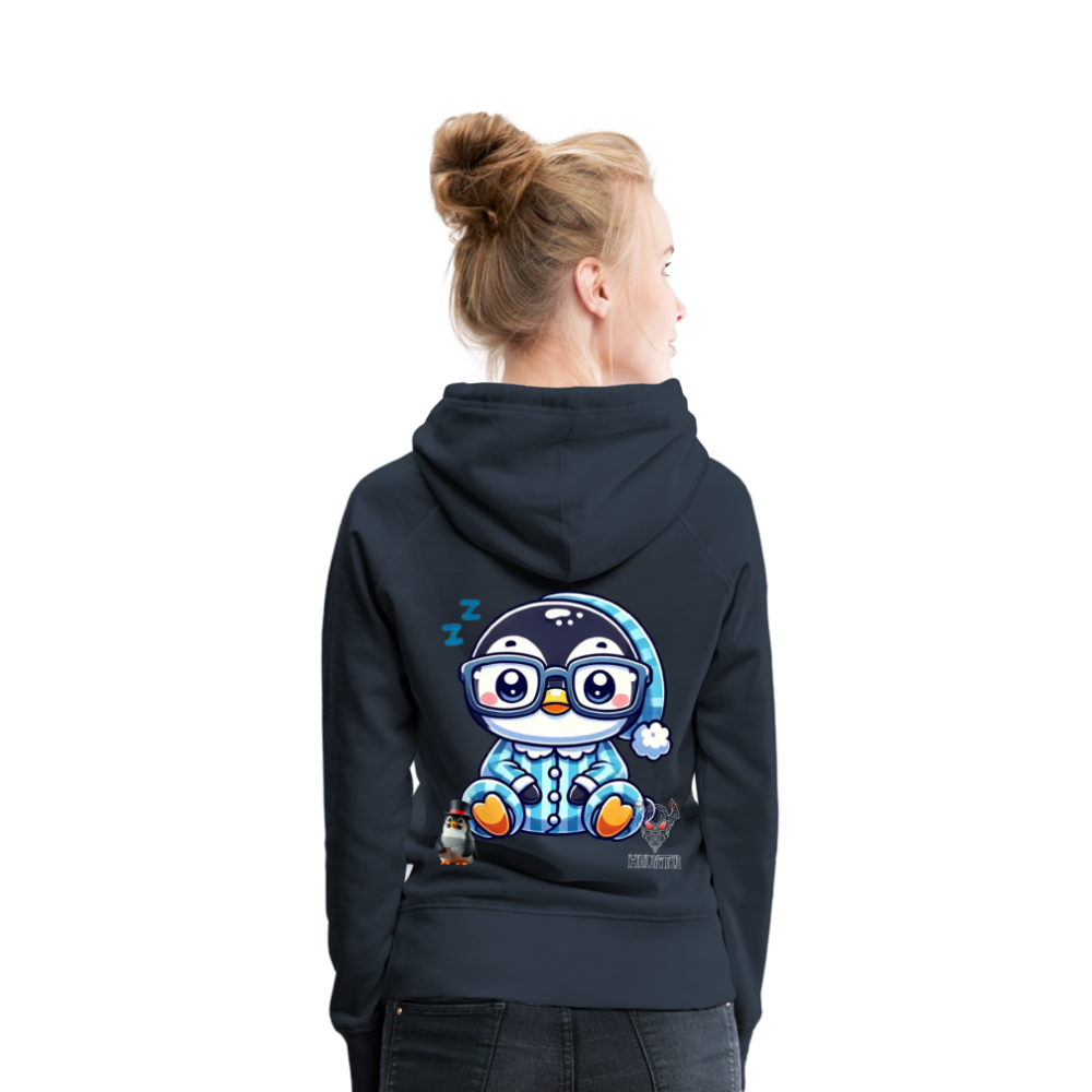 Women Hoodie KasPenguin in Pyjama - Navy