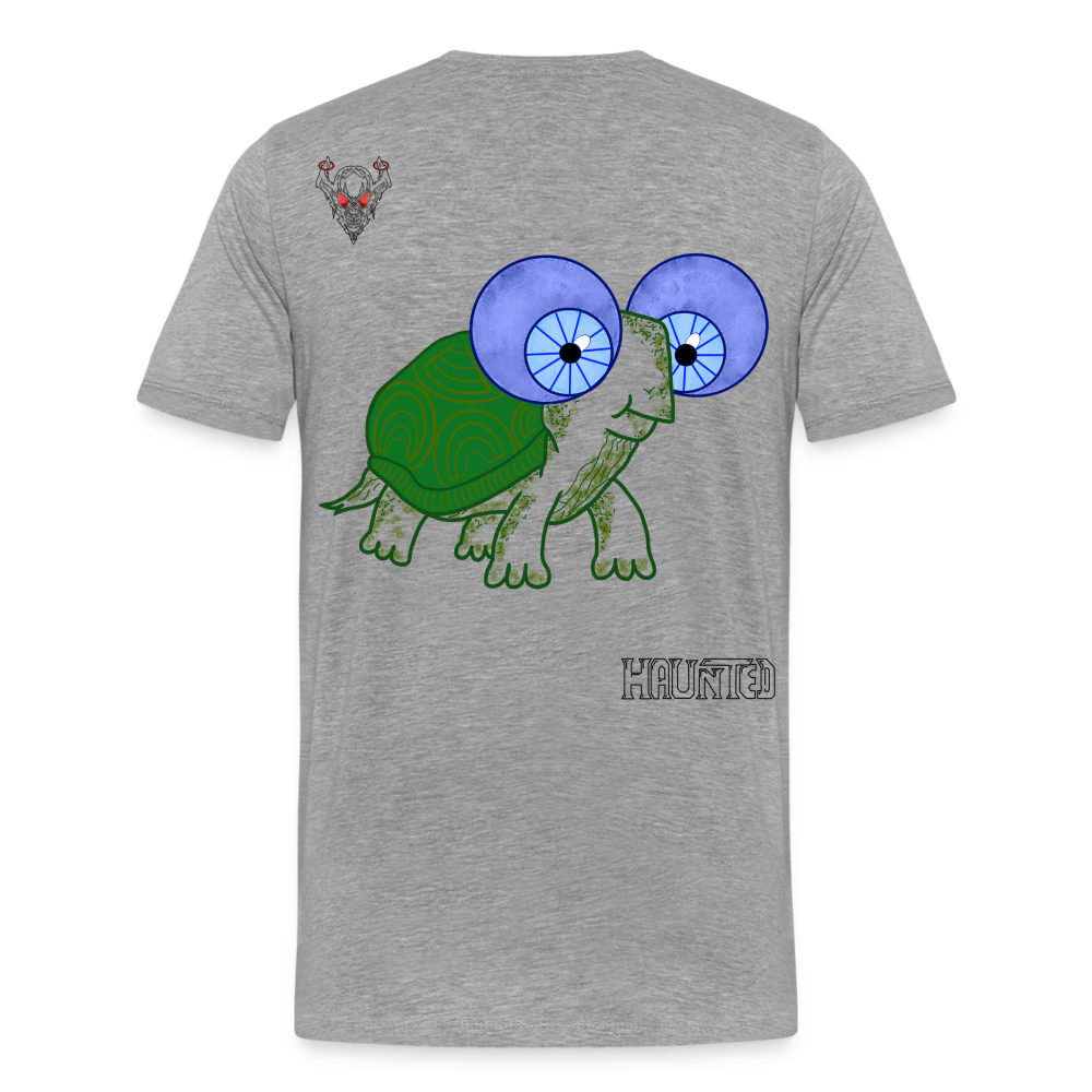 Man T-Shirt Turtle - Grau meliert