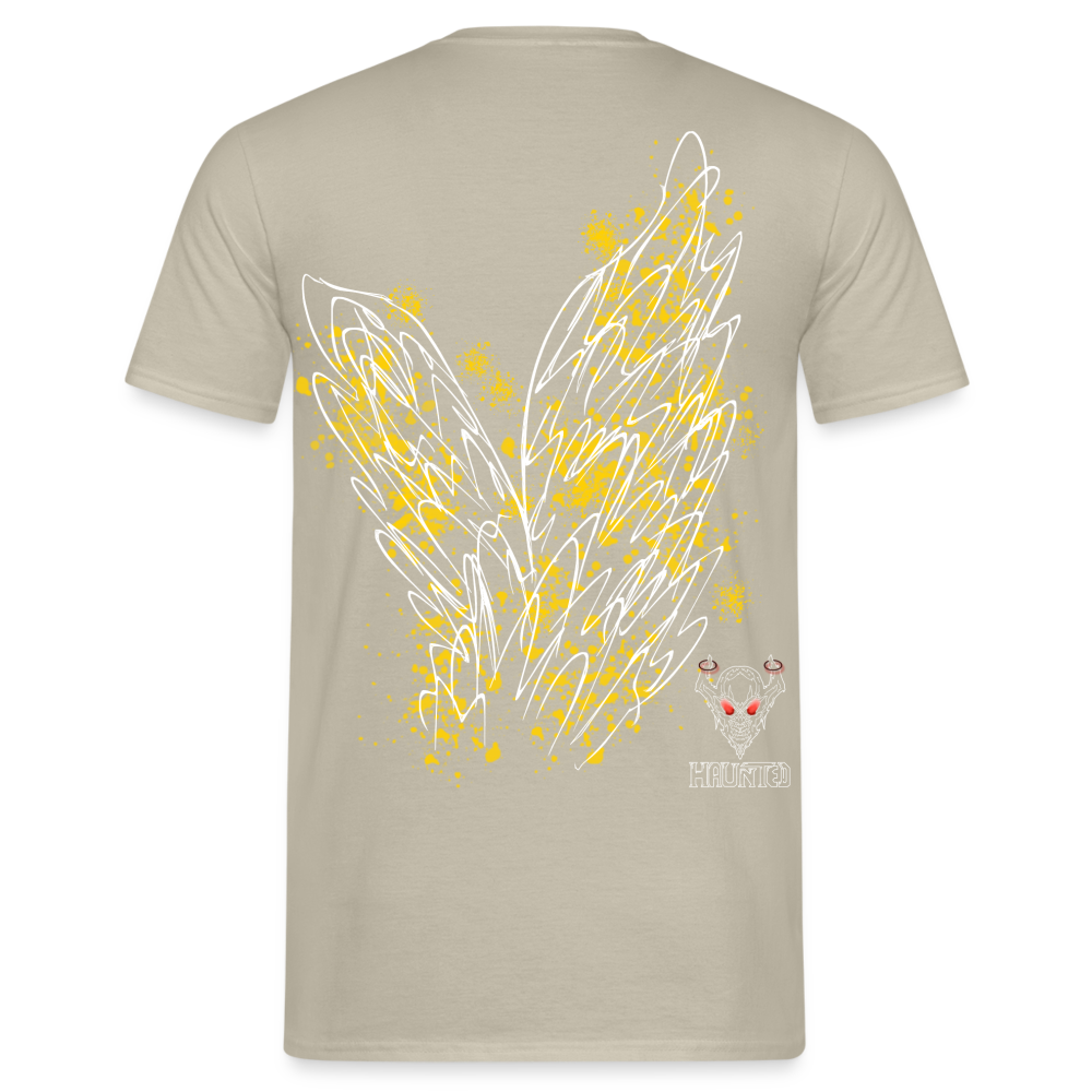 Men T-Shirt Yellow Wings - Sandbeige
