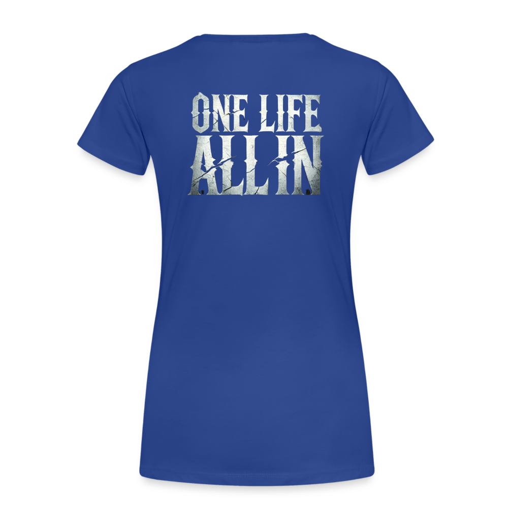 Women T-Shirt One Life All In - Königsblau