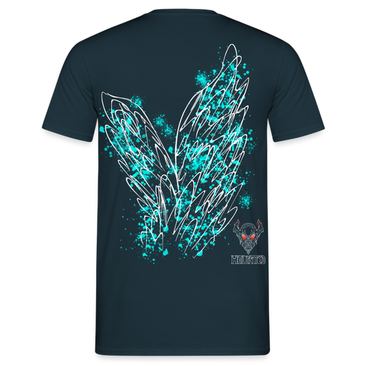Men T-Shirt Aqua Wings - Navy