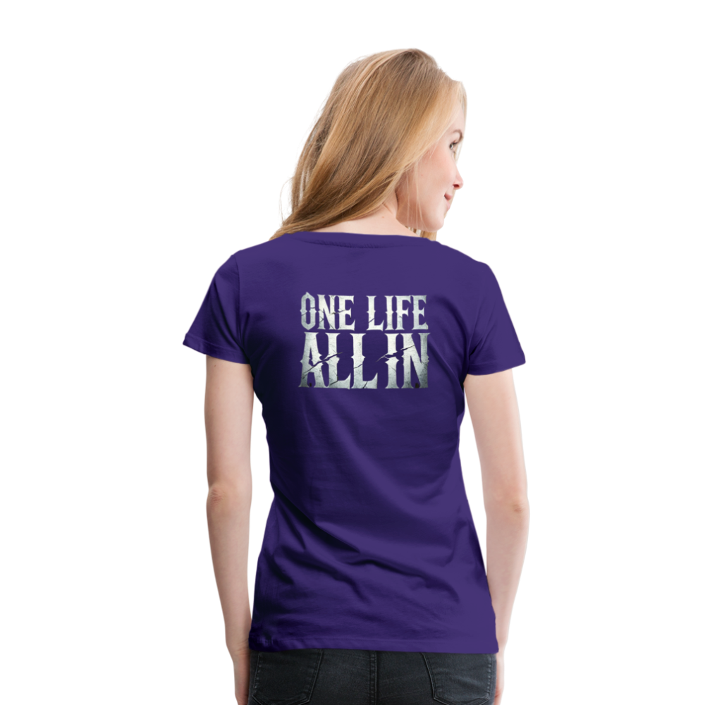 Women T-Shirt One Life All In - Lila