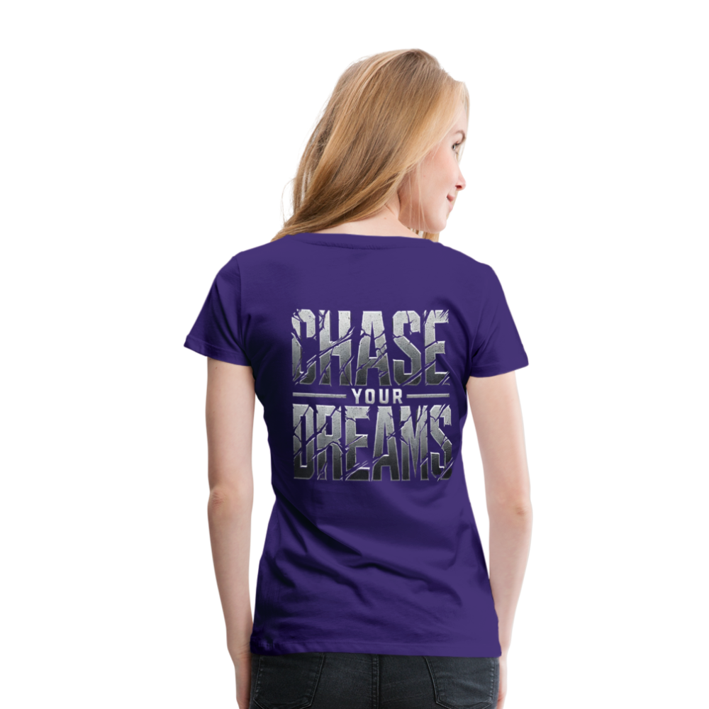 Women T-Shirt Chase Your Dreams - Lila