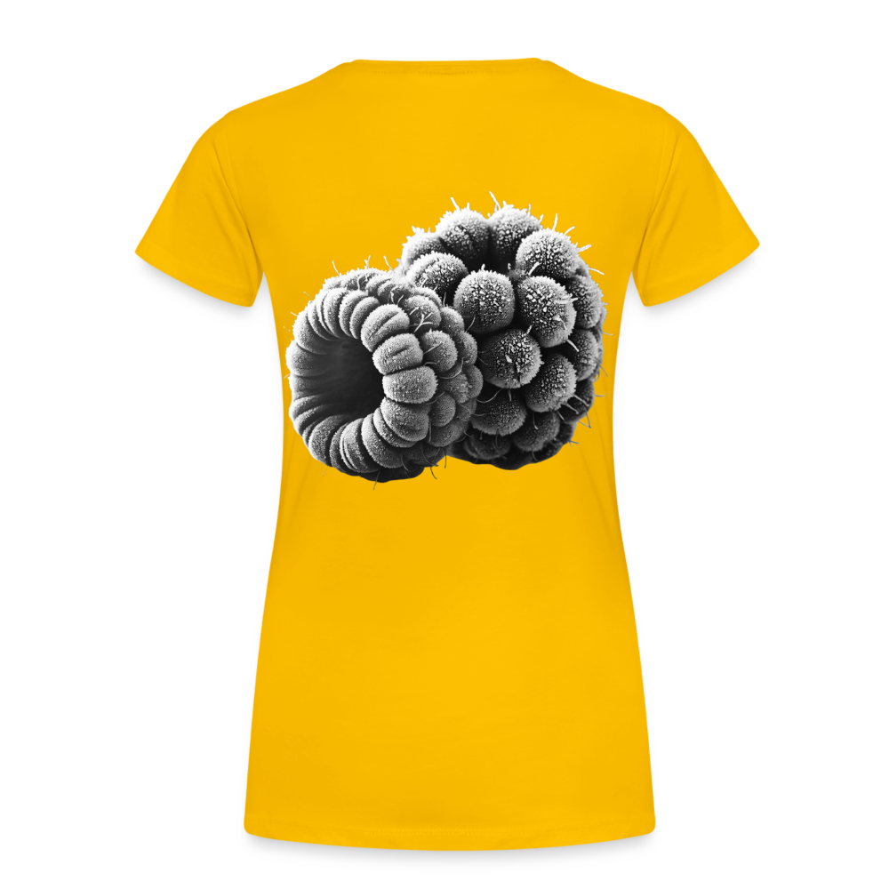 Women T-Shirt Frozen Berries - Sonnengelb
