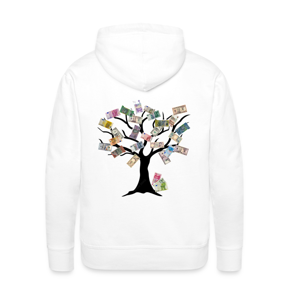 Men Hoodie Money Tree - Weiß