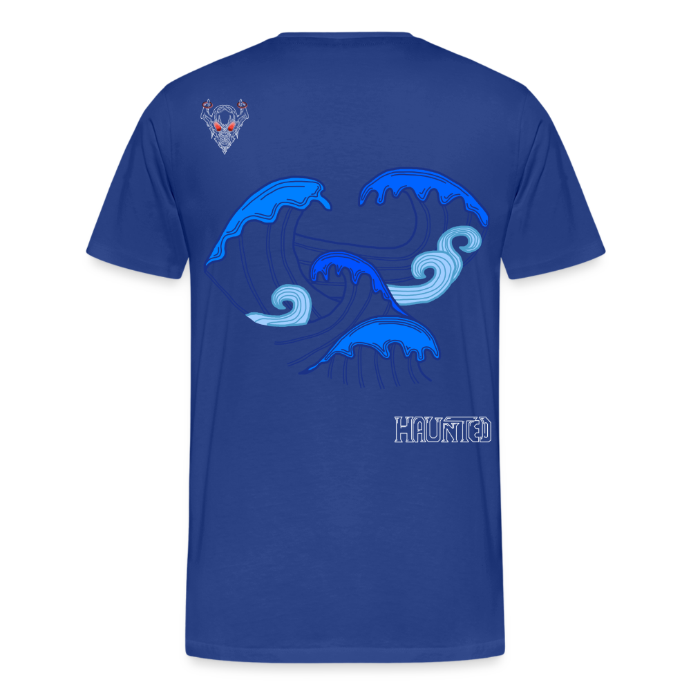 Man T-Shirt Waves clean Light - Königsblau