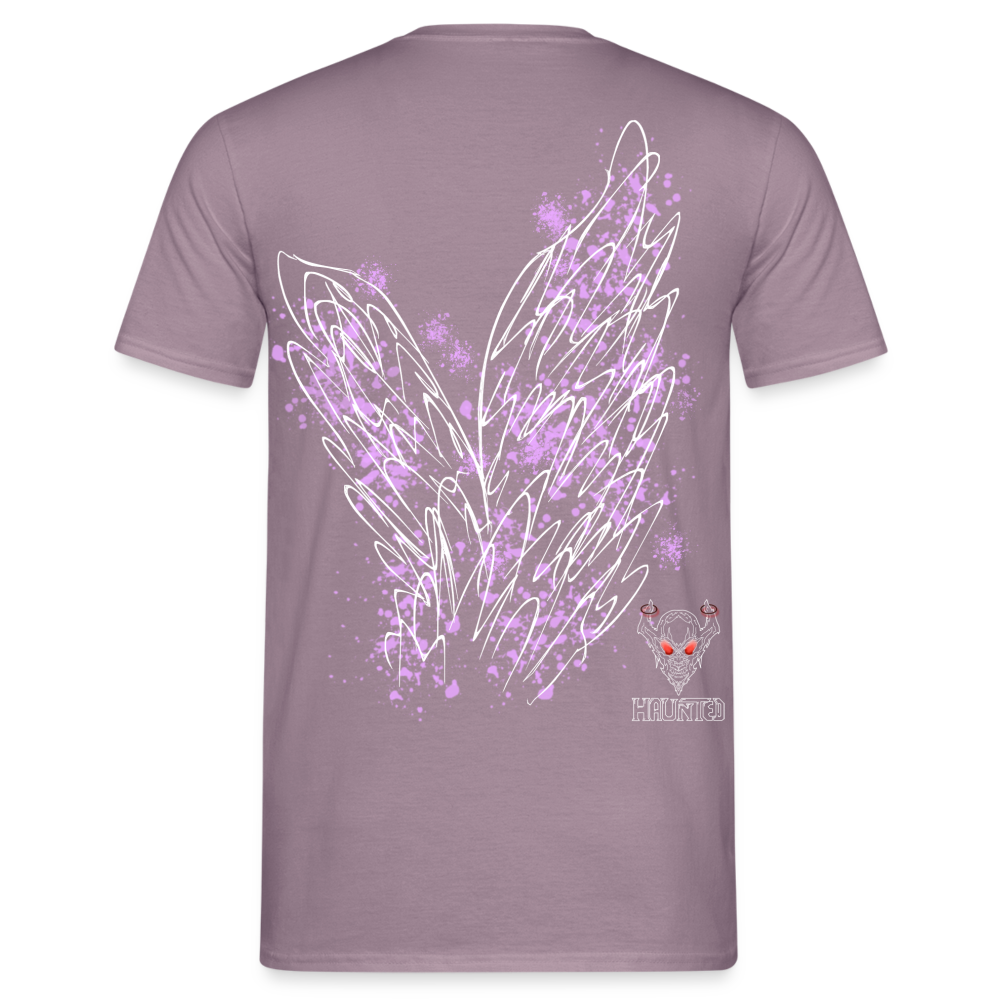Men T-Shirt Light Purple Wings - Lilagrau 