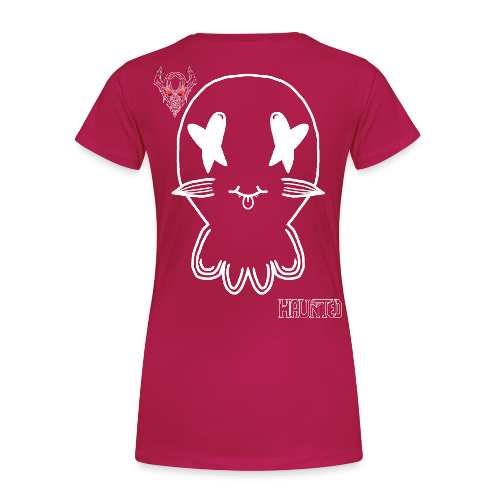 Woman T-Shirt Ghost Doodle Light - dunkles Pink