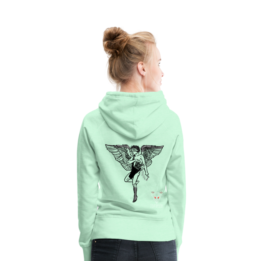 Woman Hoodie Angel - helles Mintgrün